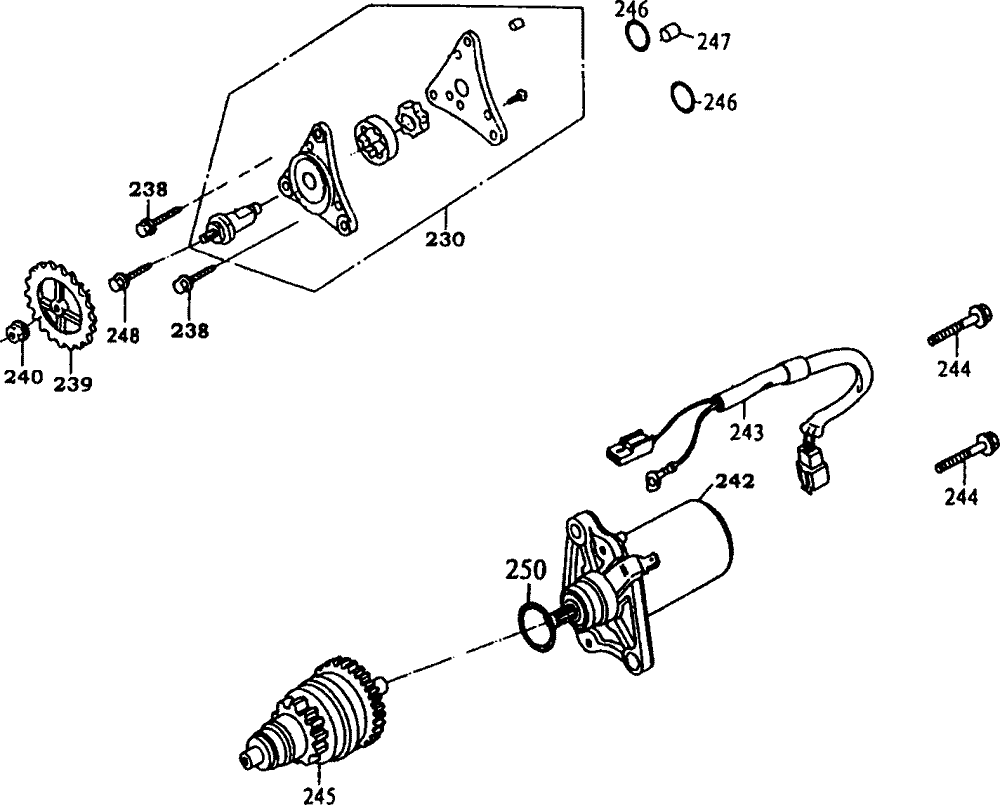 Elektrischer Anlasser-Ölpumpe