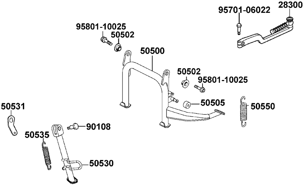 Ständer & Kickstarterhebel