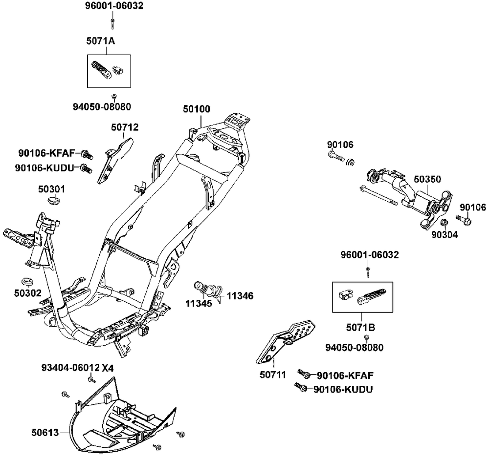 Rahmen & Motorhalter