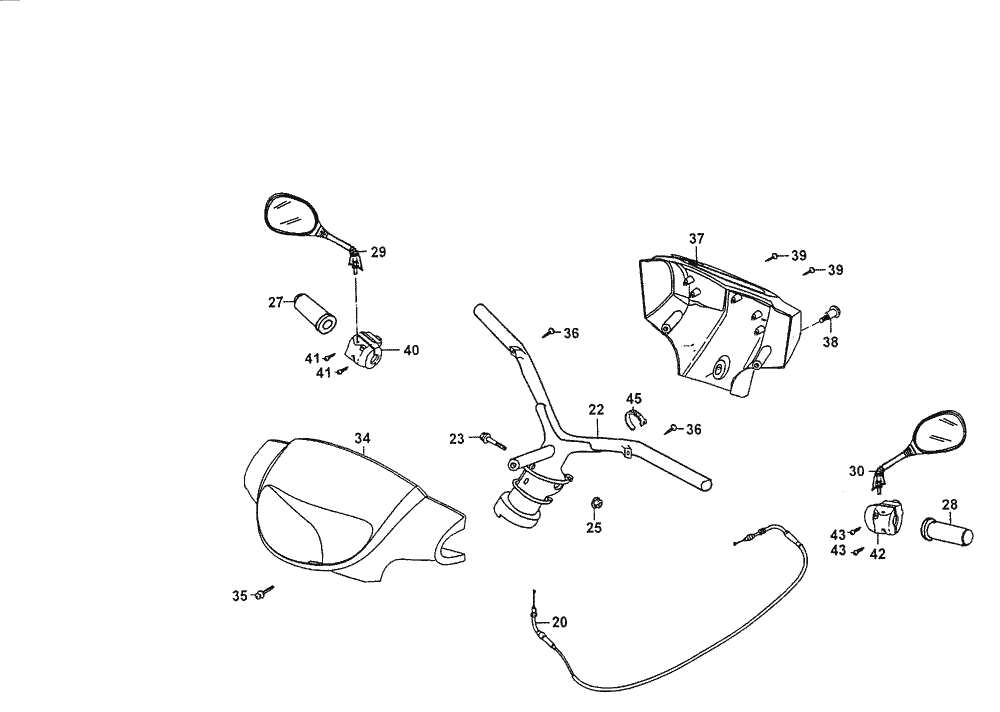 Griffe-Spiegel-Lenker