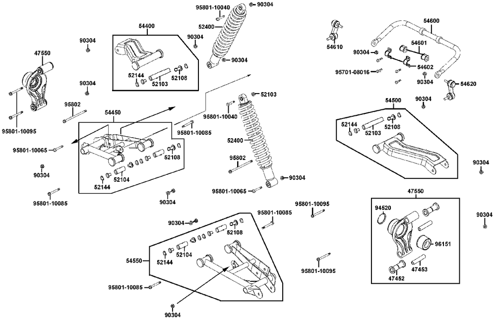 Radaufhängung hinten