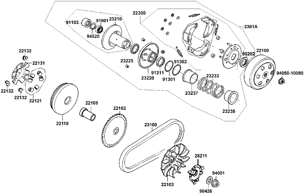 Fliehkraftkupplung & Variomatik