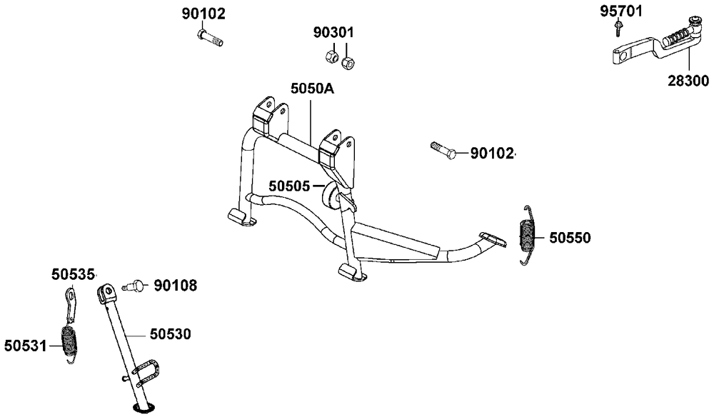 Ständer & Kickstarterhebel