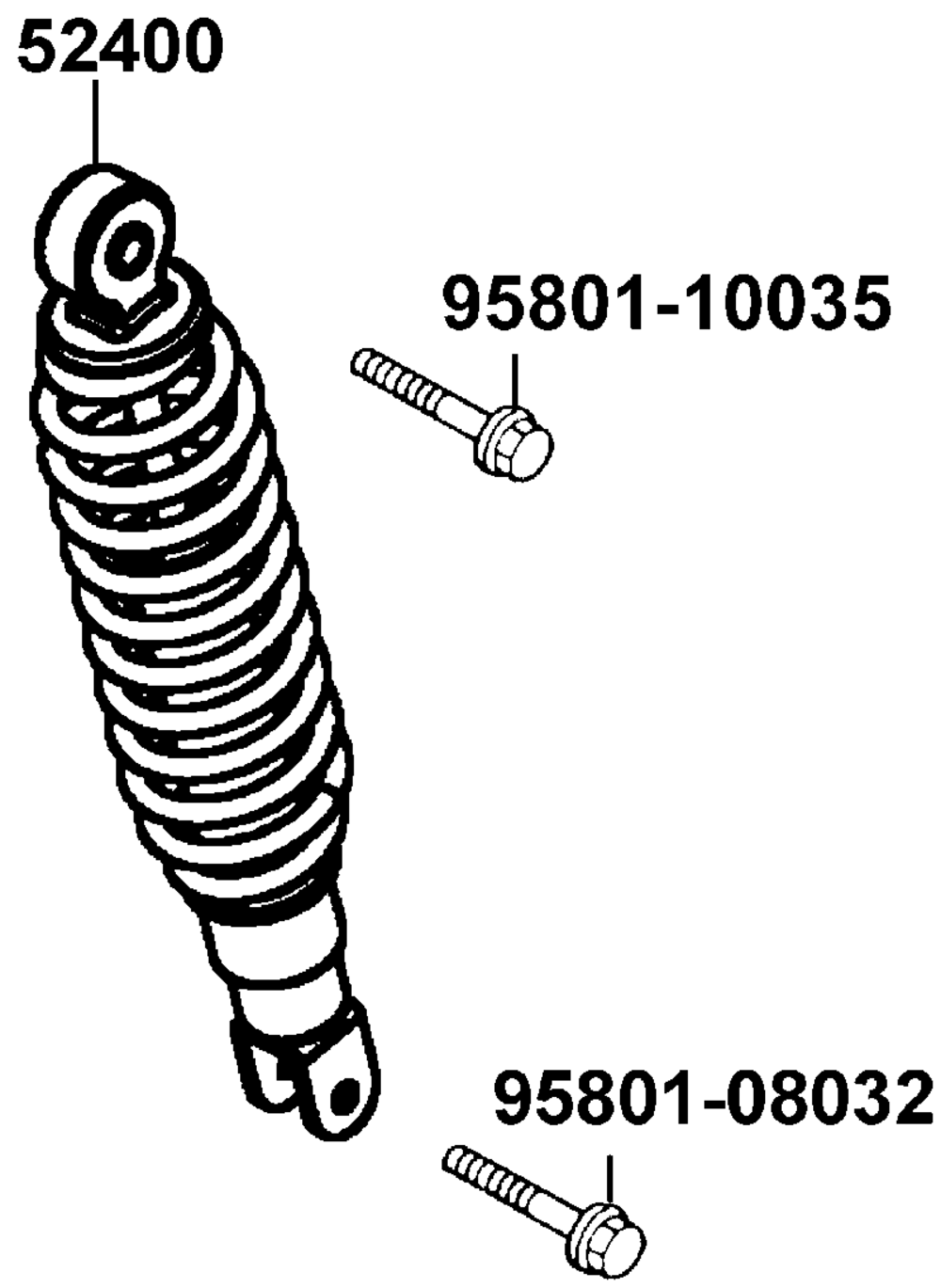 Stossdämpfer hinten