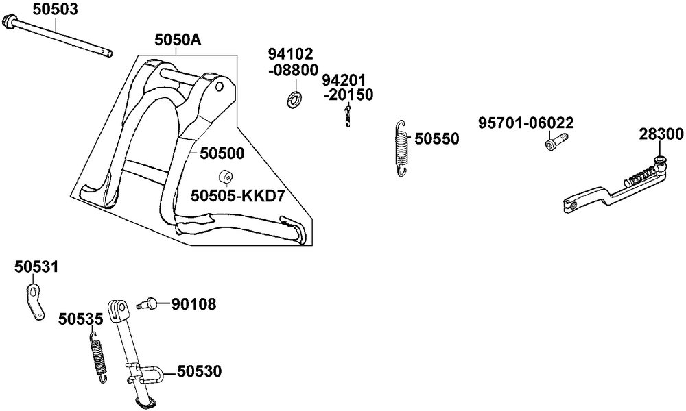 Ständer & Kickstarterhebel