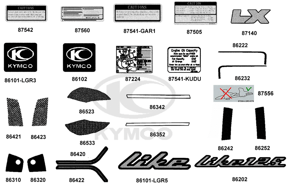 Aufkleber, Embleme & Hinweis-Schilder
