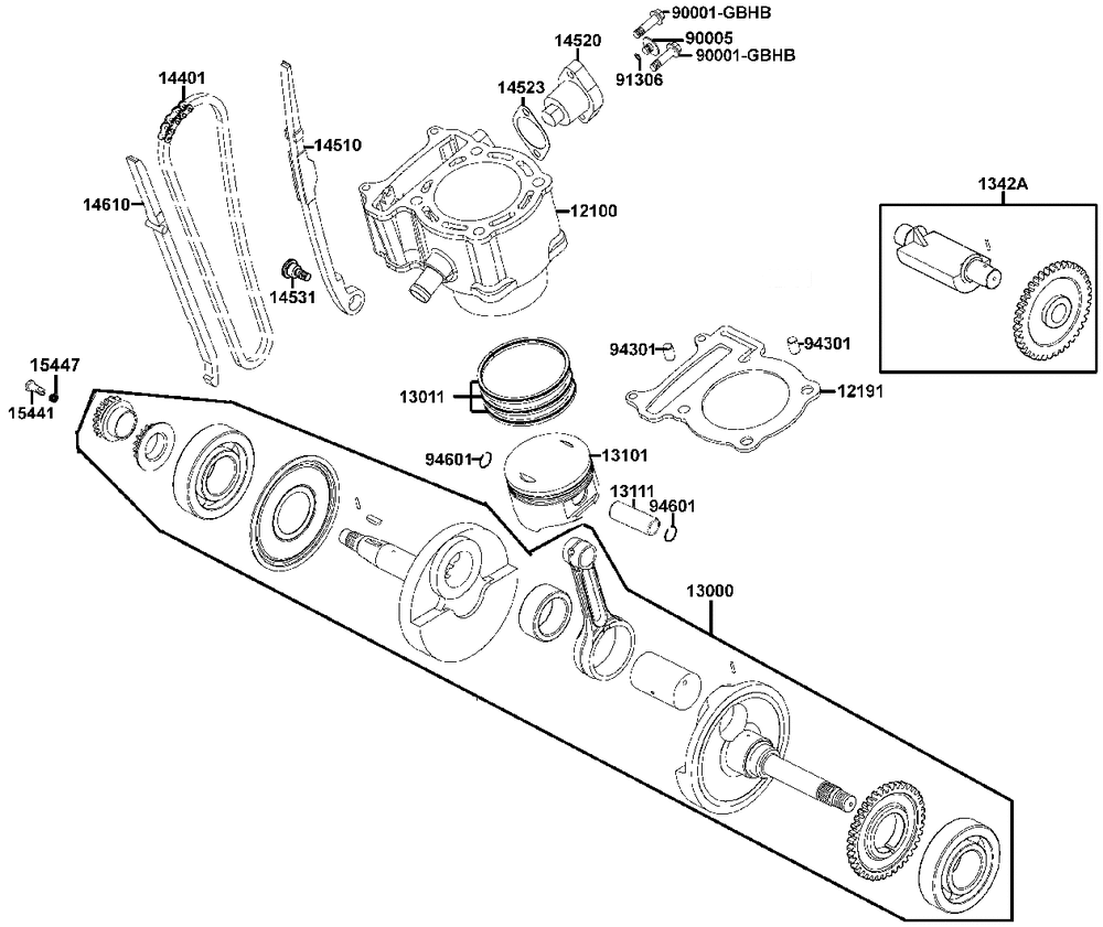 Zylinder & Kurbelwelle