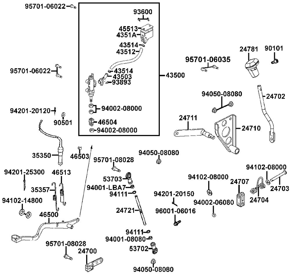 Hauptbremszyl. hinten, Fußbremse