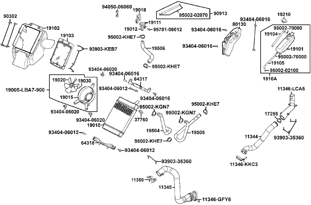 Kühlanlage & Luftschlauch Variom