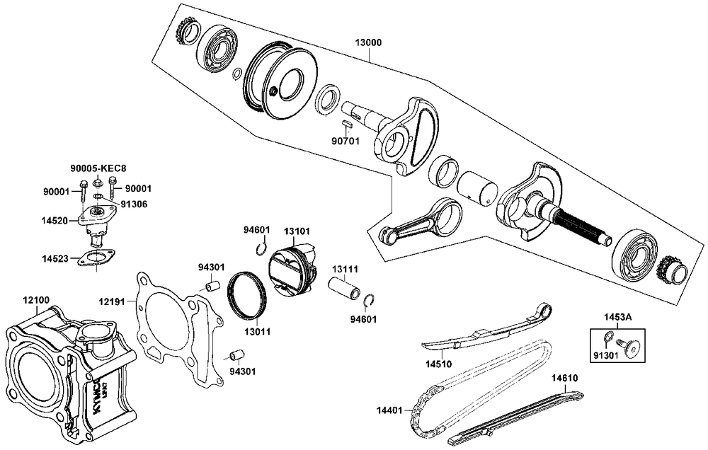 Zylinder & Kurbelwelle