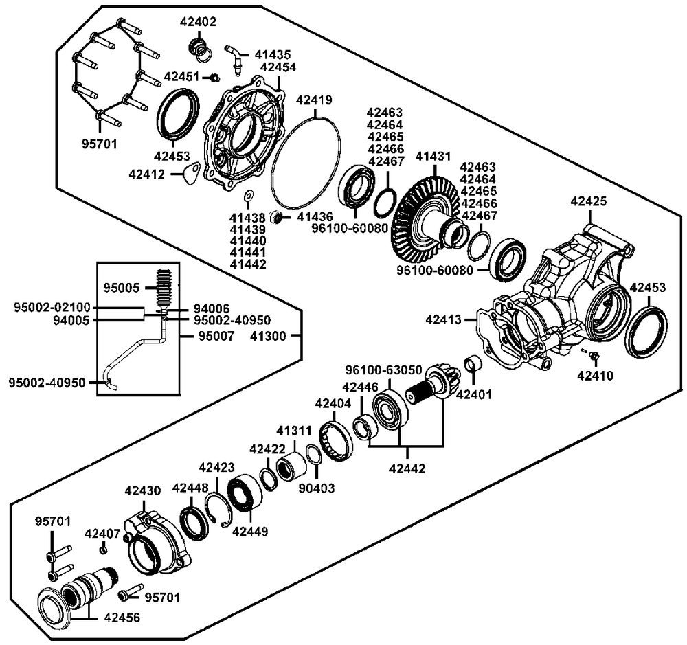 Kardangetriebe hinten