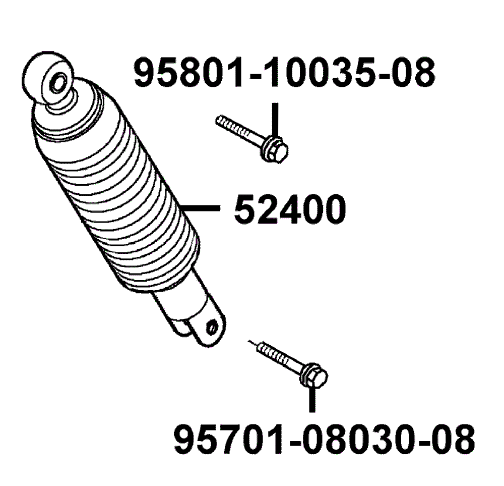 Stossdämpfer hinten