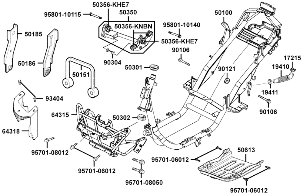 Rahmen & Motorhalter
