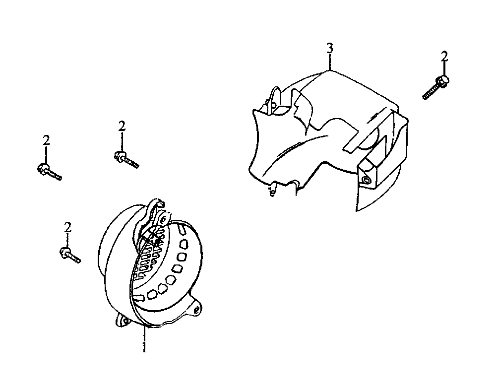 Luftleitbleche-Lüfterabdeckung