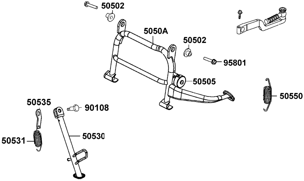 Ständer & Kickstarterhebel