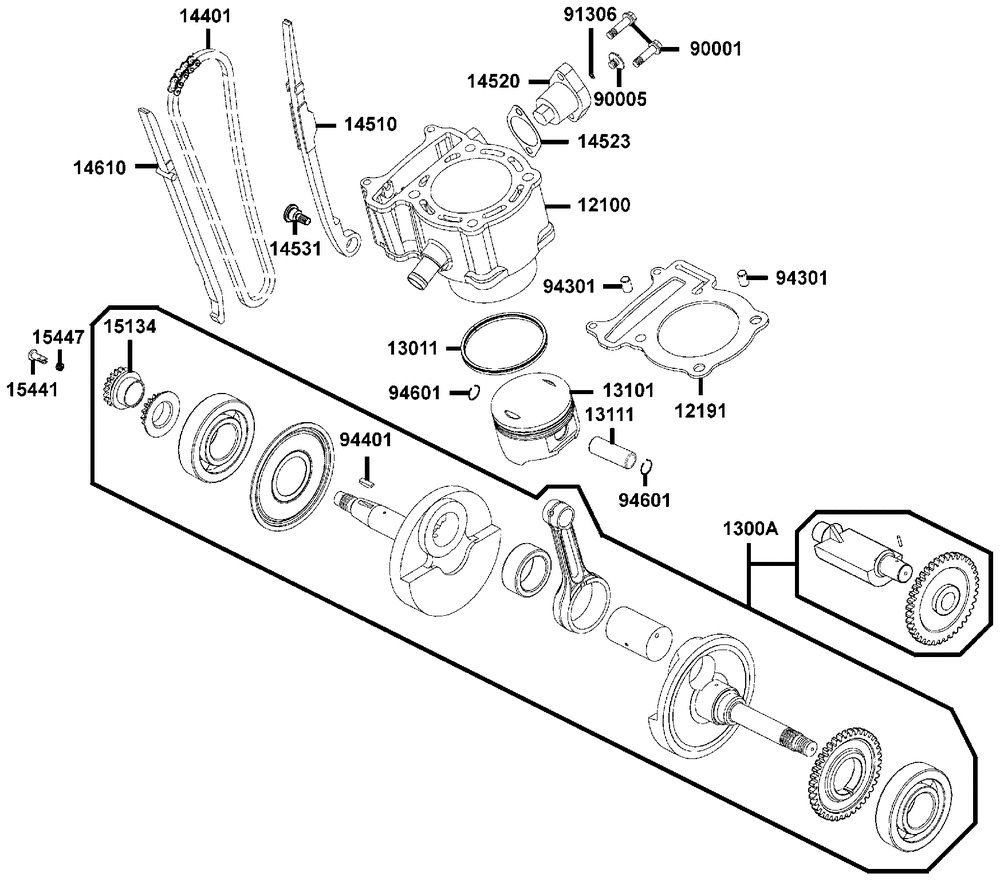 Zylinder & Kurbelwelle