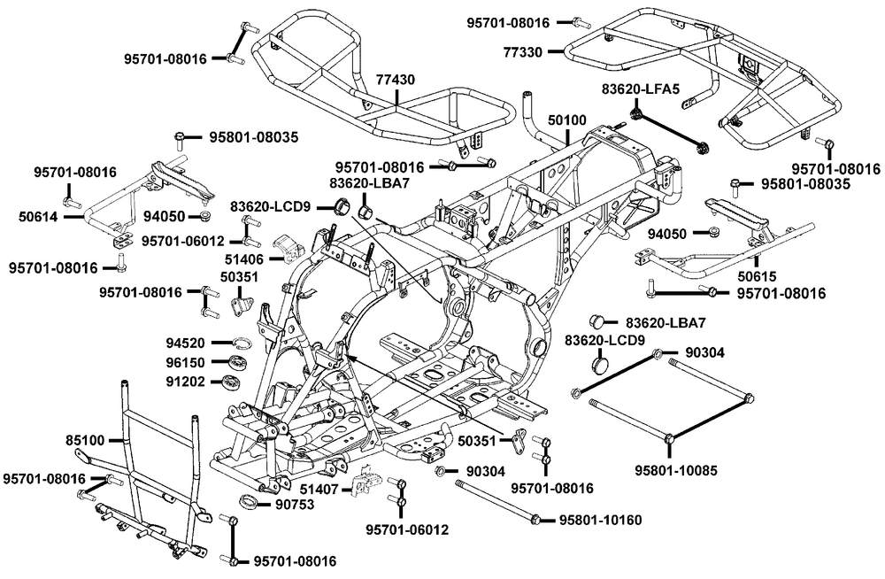 Rahmen Chassis - Rahmenteile