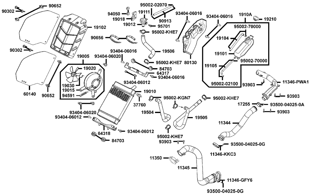 Kühlanlage & Luftschlauch Variom