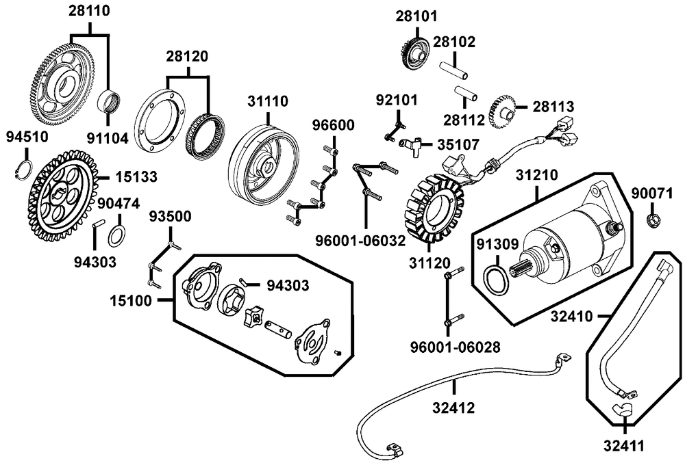 Lichtmaschine, Anlasser & Öl