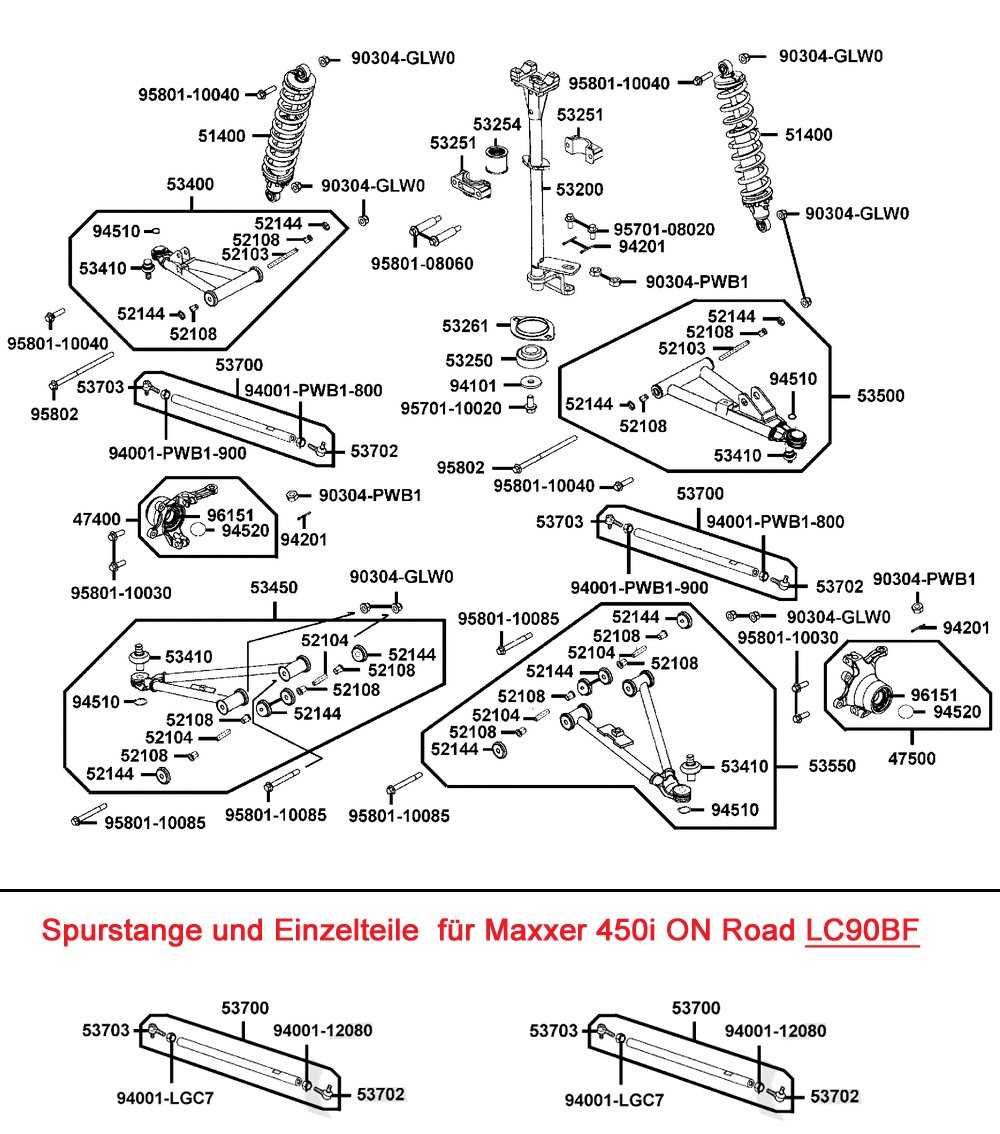 Lenkung & Radaufhängung vorn