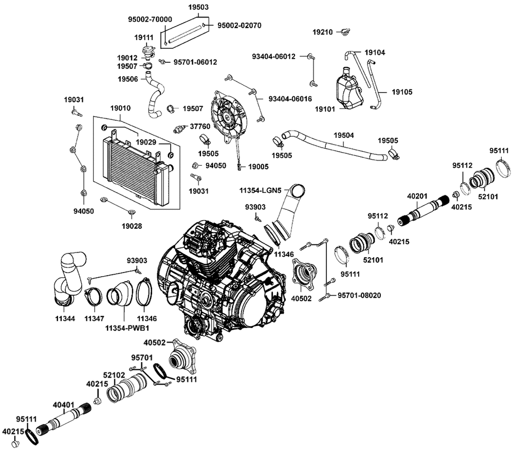Kühlanlage & Luftschlauch-Va