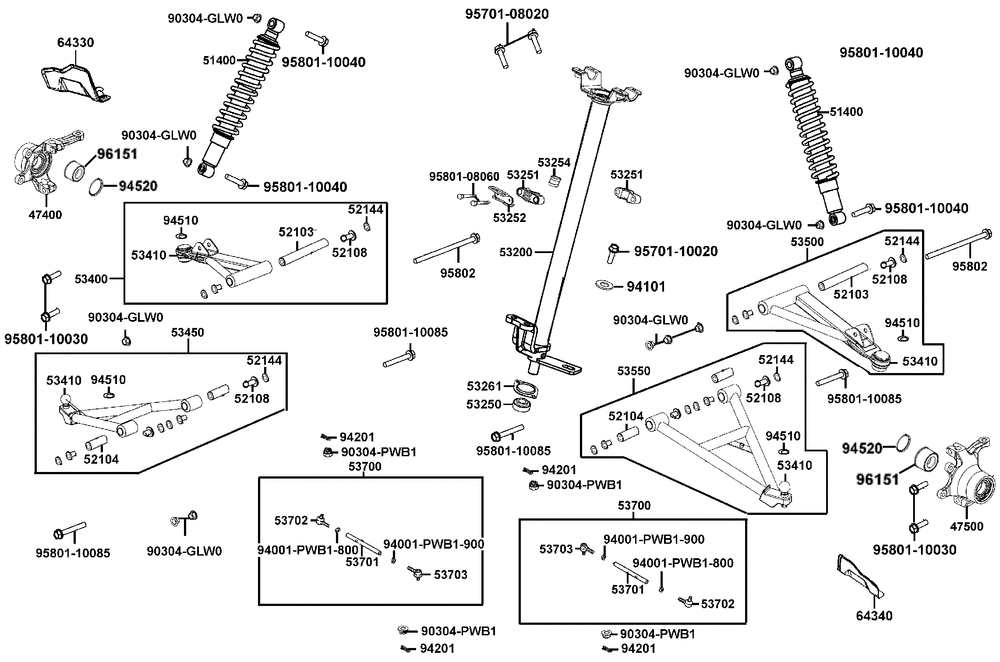 Lenkung & Radaufhängung vorne