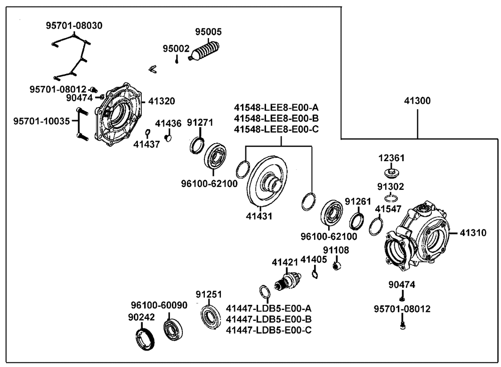 Kardangetriebe hinten