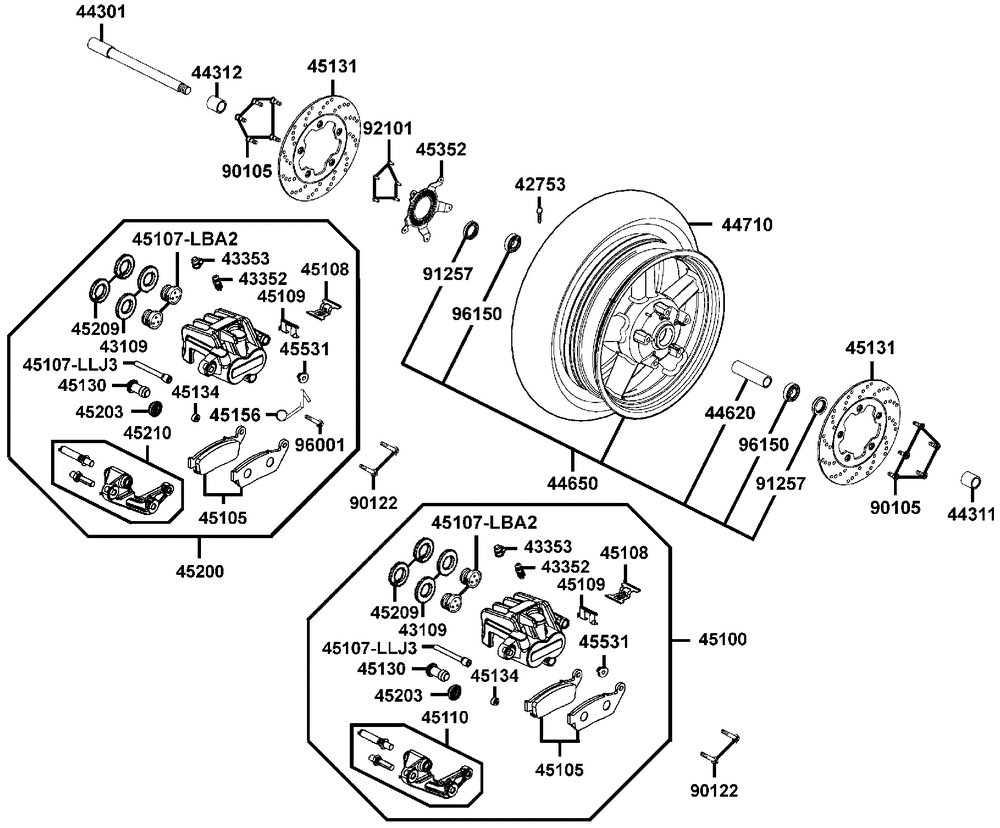 Vorderrad mit Sattel