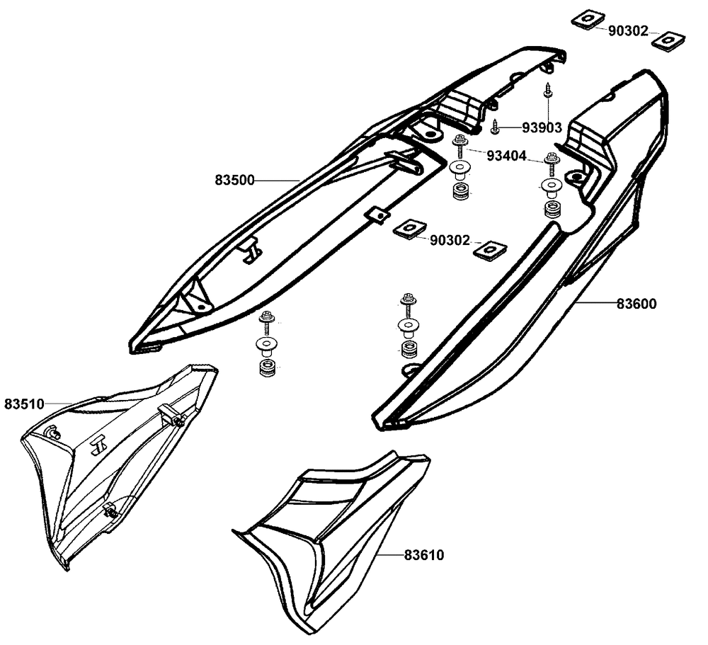 Hintere Verkleidungen