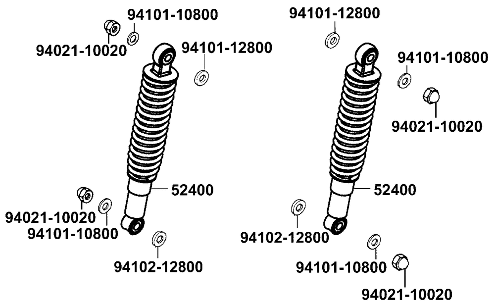 Stossdämpfer hinten