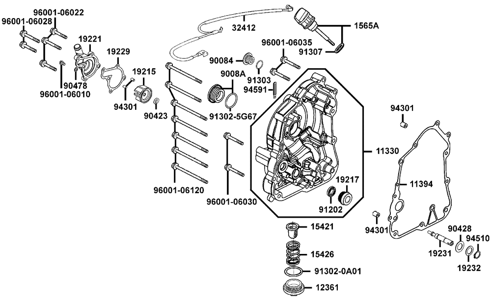 Gehäusedeckel rechts