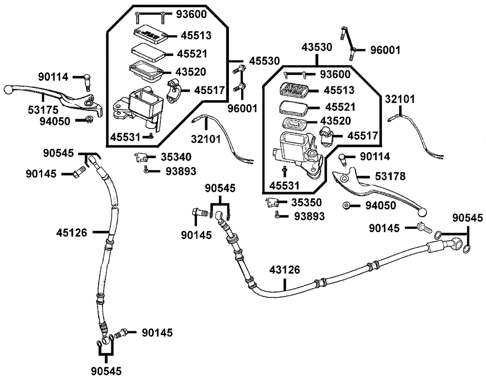 Hauptbremszylinder vorn-Bremssch