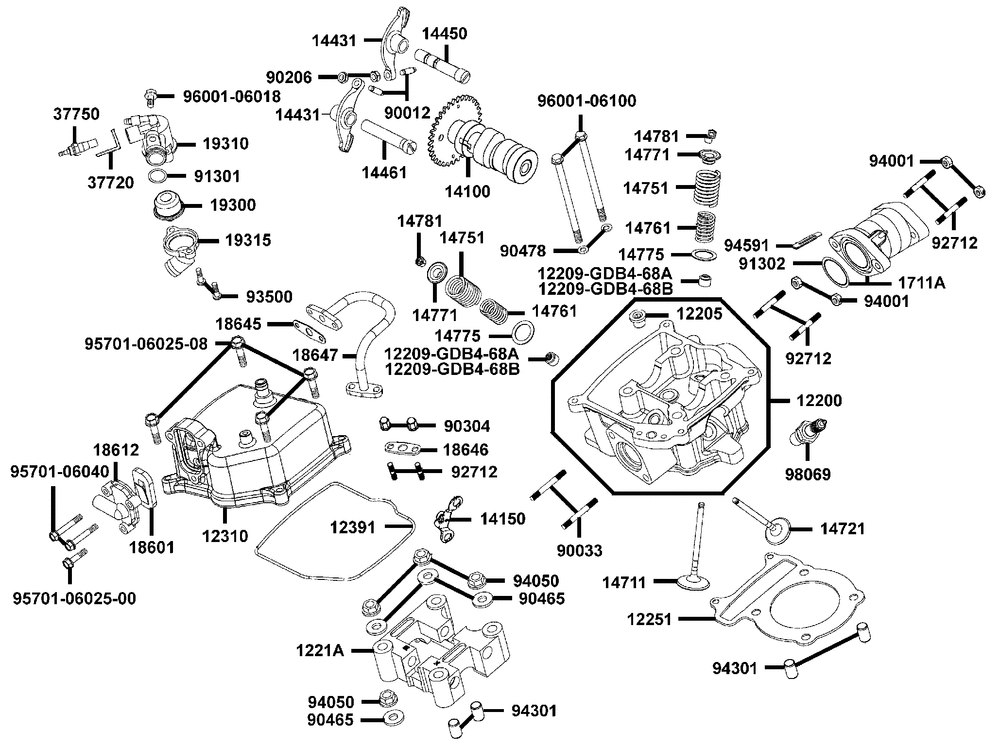 Zylinderkopf & Ventiltrieb