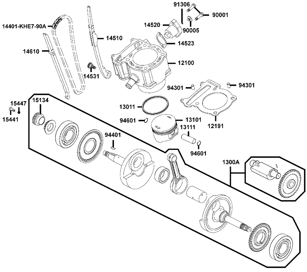 Zylinder & Kurbelwelle