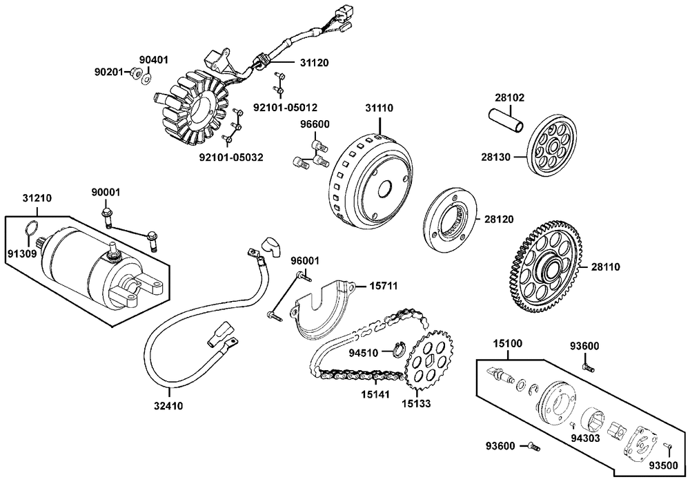 Lima, Ölpumpe - Anlasser