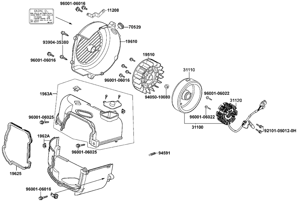 Luftleitbleche & Lichtmaschine