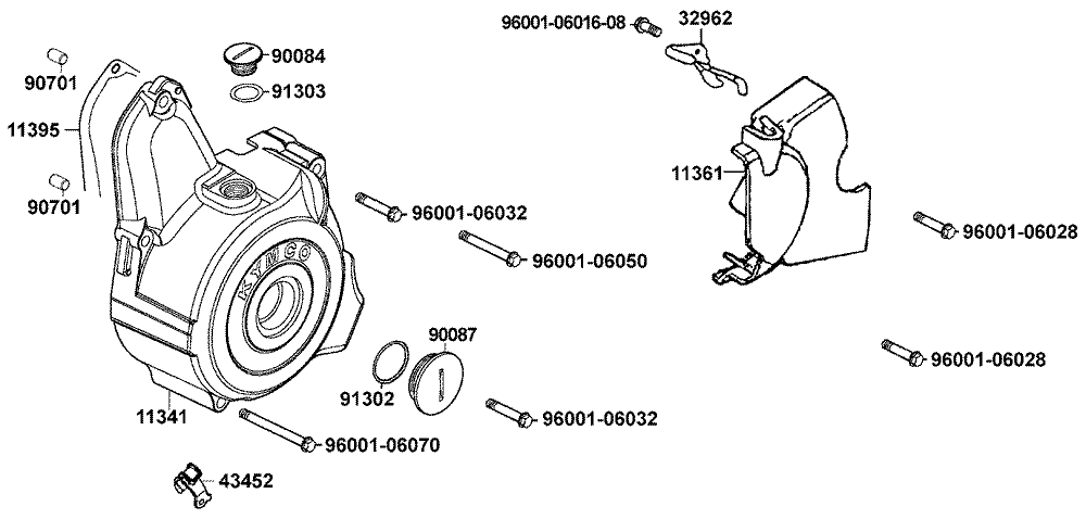 Gehäusedeckel links
