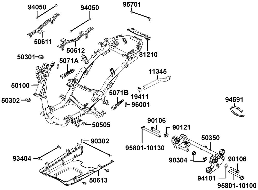 Rahmen & Motorhalter