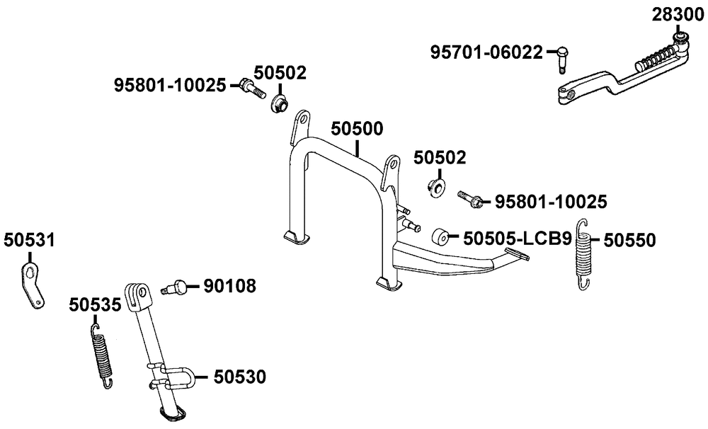 Ständer & Kickstarterhebel