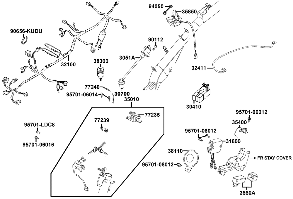 Elektrische Anlage & Schloss kpl.