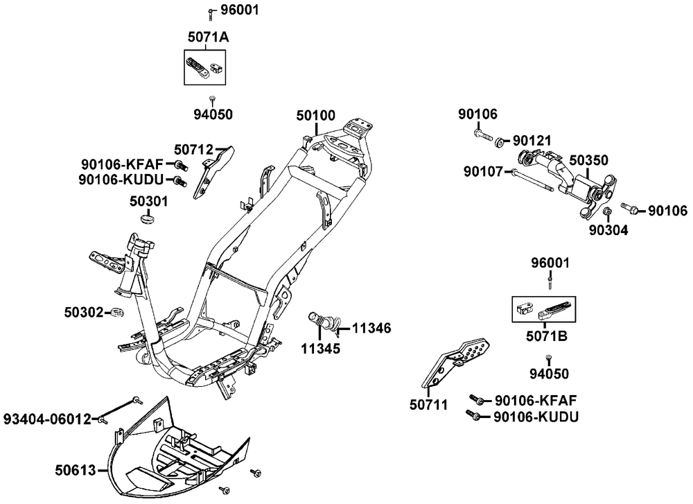 Rahmen & Motorhalter