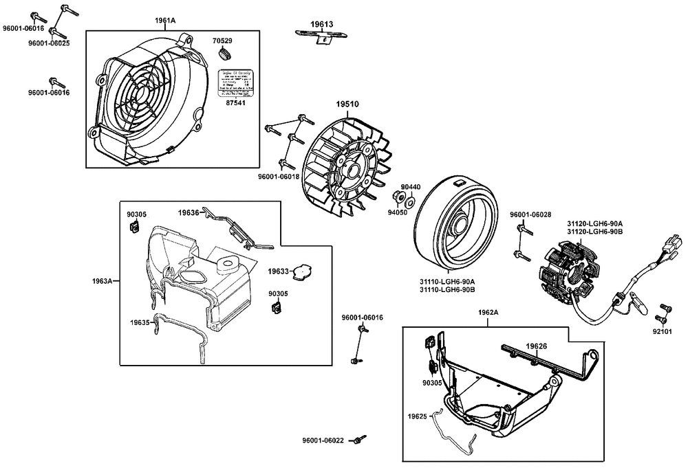 Lichtmaschine & Zylinderabdeckungen