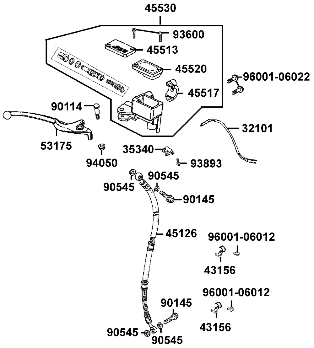 Hauptbremszylinder vorne