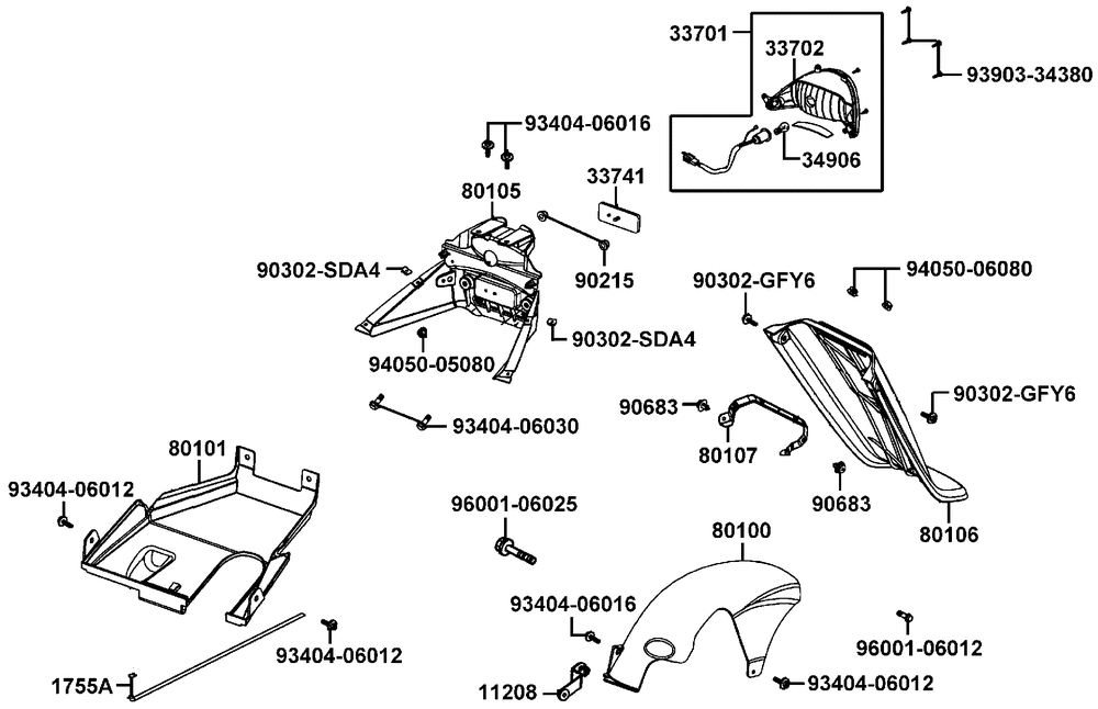 Rücklicht & Radabdeckung hinten