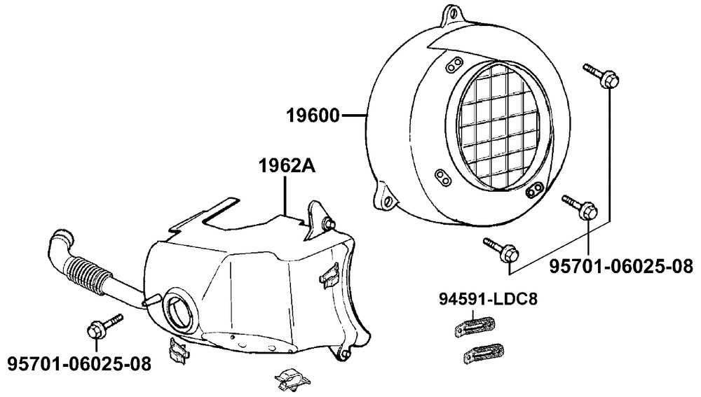 Luftleitblech & Zylinderabdeckung