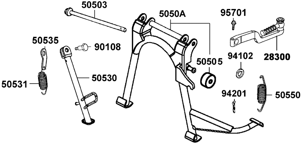 Ständer & Kickstarterhebel