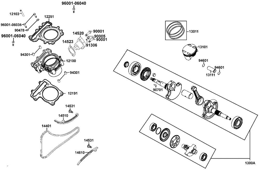 Zylinder & Kurbelwelle