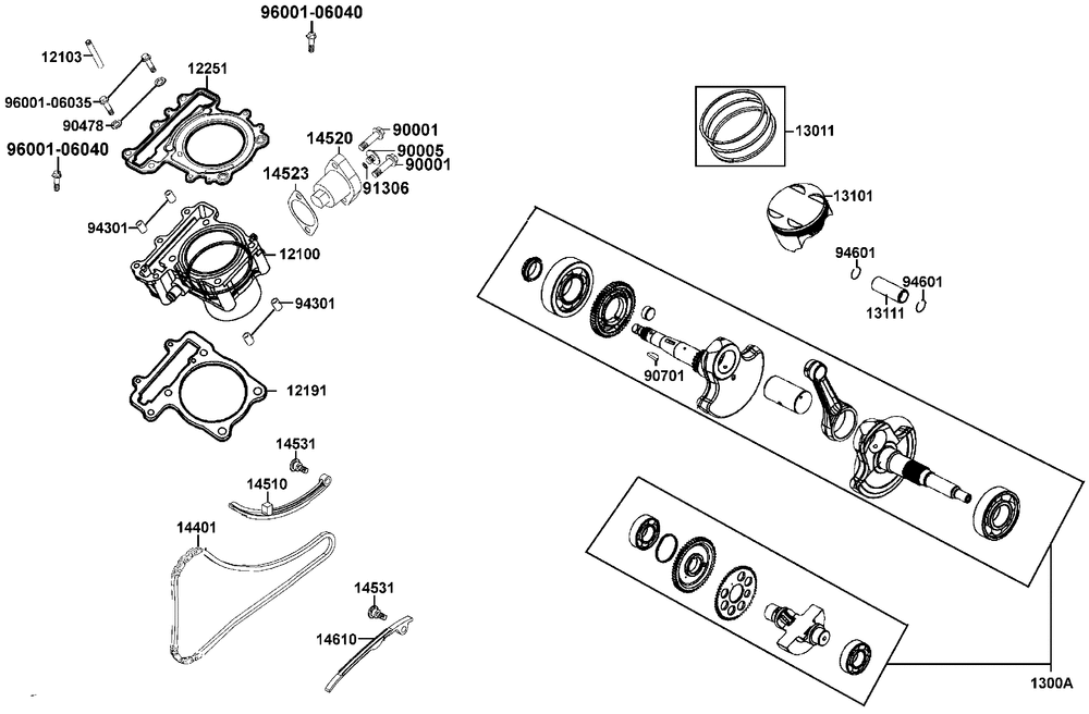Zylinder & Kurbelwelle