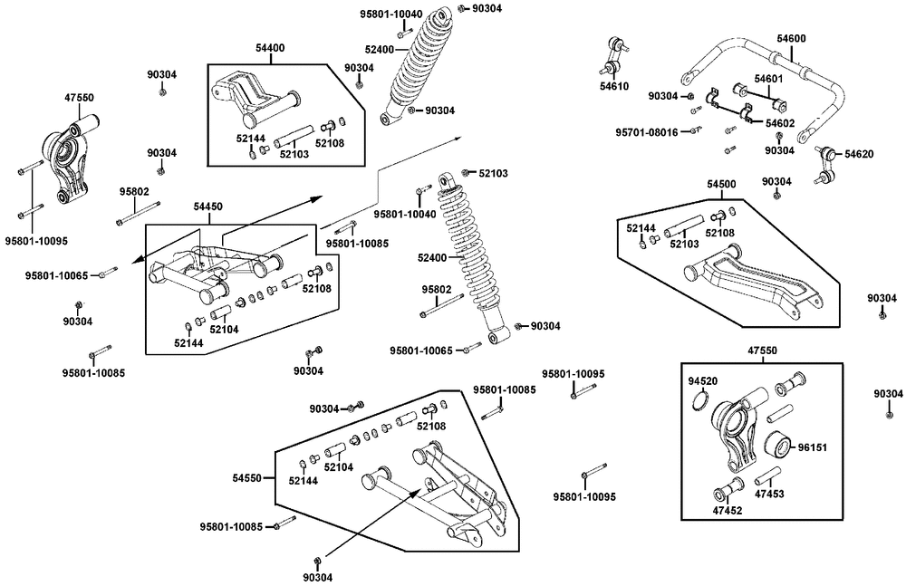 Radaufhängung hinten