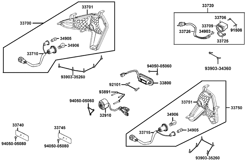 Rückleuchten & Kennzeichenleuchte